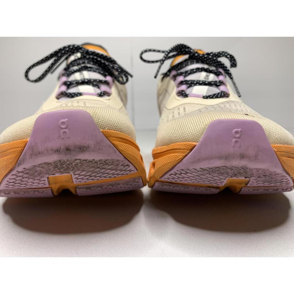 Women's ON CLOUDMONSTER Size 8.5 Fawn Turmeric Orange White Running Shoes P152 - Picture 3 of 14